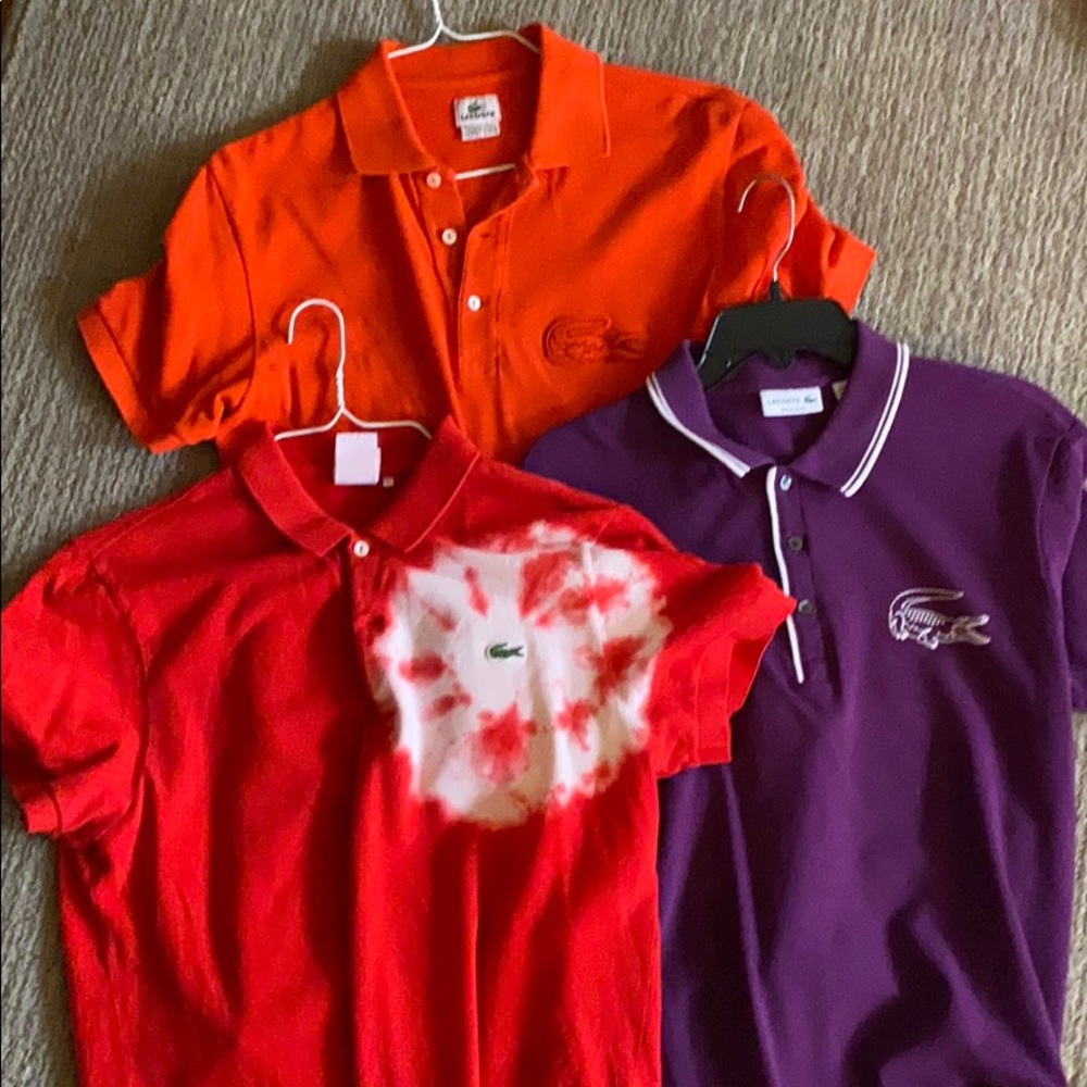 Lacoste group of 3 polo shirts